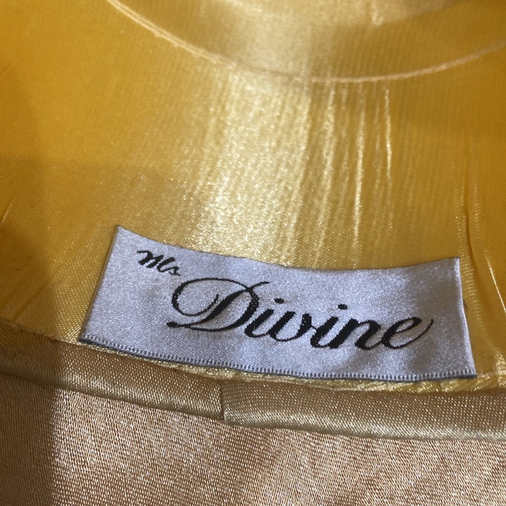 Beautiful Gold Satin Dress/Church Hat by Ms. Divine - Picture 10 of 14